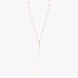 NWOT Kendra Scott Vivian 14K Rose Gold Plated CZ Y Drop Necklace